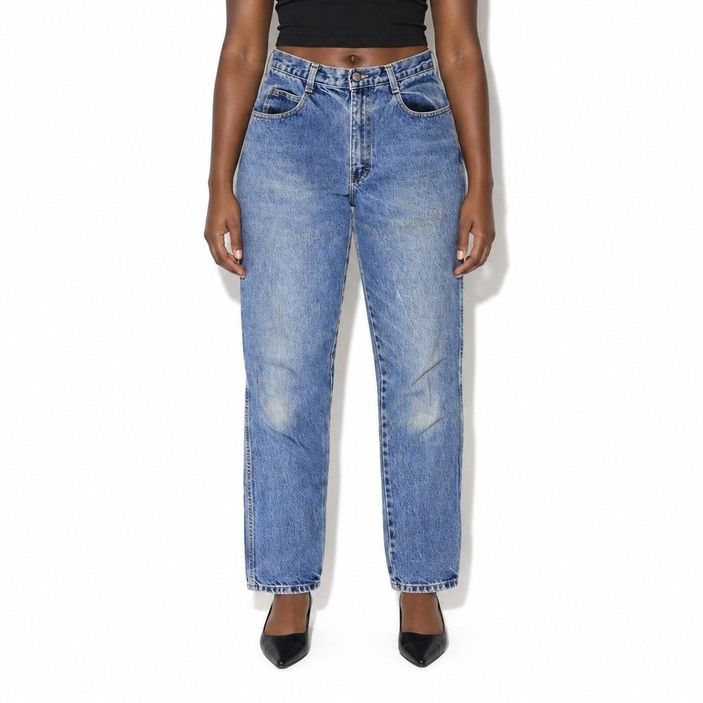90s Vintage Gitano High Waist Tapered Jeans Womens 2 Dark Stone Wash Ankle Denim